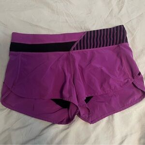 lululemon athletica Magenta Athletic Shorts